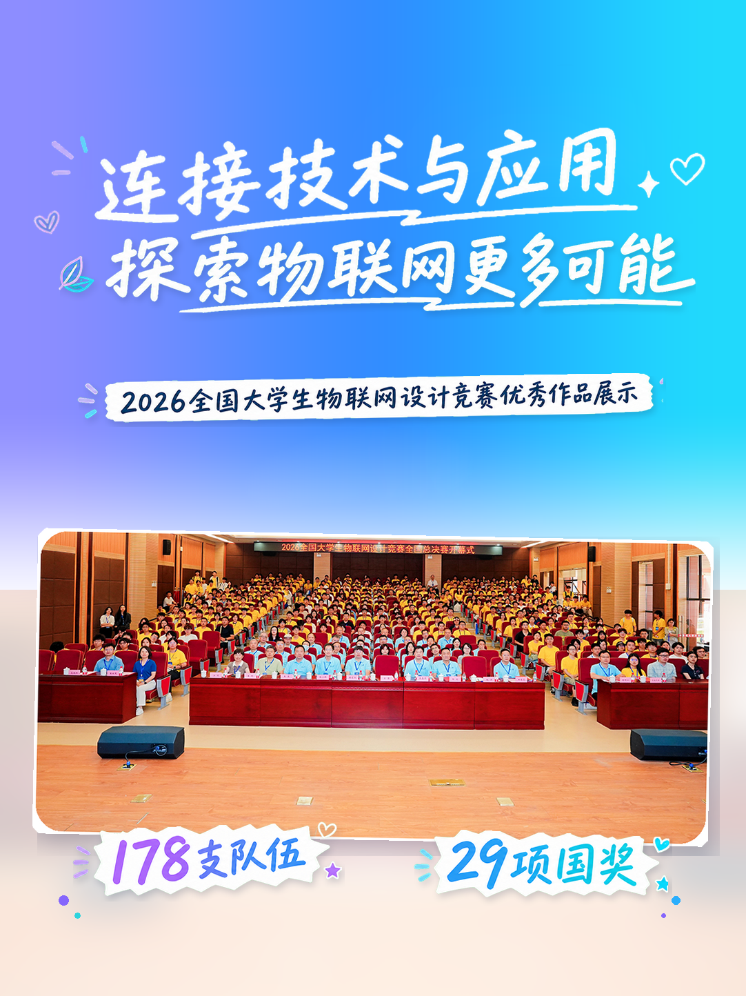 2026全国大学生物联网设计竞赛优秀作品展示，广和通支持的178支队伍斩获29项国奖